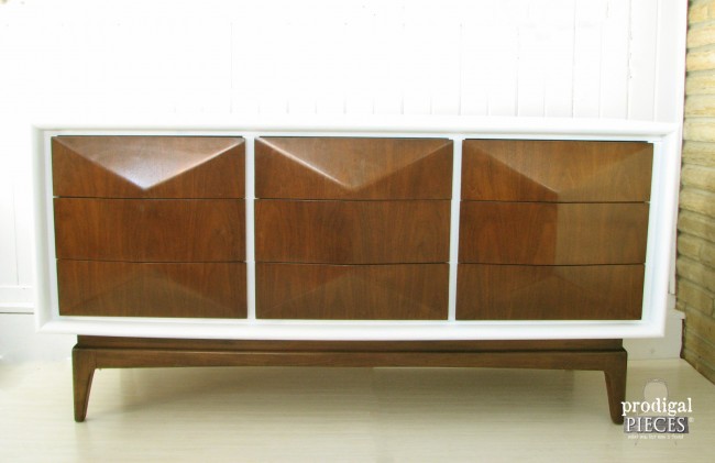 Curbside Mid Century Modern United Furniture Credenza Gets Makeover by Prodigal Pieces www.prodigalpieces.com #prodigalpieces