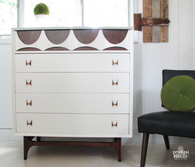 Thrifted Broyhill Brasilia Loses Its Flower Power - Modern Makeover by Prodigal Pieces www.prodigalpieces.com #prodigalpieces