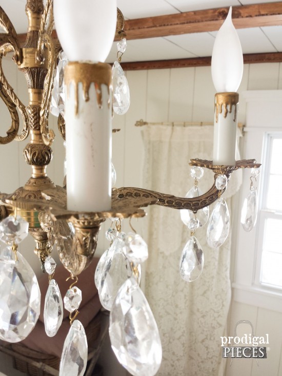 Farmhouse Style Bedroom Makeover with Trim and Bling :: Part 2 by Prodigal Pieces www.prodigalpieces.com #prodigalpieces