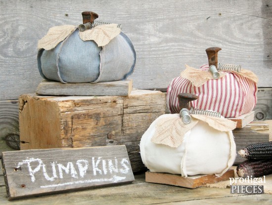 Repurposed Railroad Spike Pumpkins by Prodigal Pieces | www.prodigalpieces.com