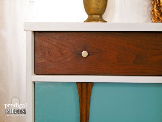 Sometimes a vintage Mid Century Modern piece of furniture can use an update. Here is a fantastic way to bring those tired pieces into modern day design by Prodigal Pieces www.prodigalpieces.com #prodigalpieces