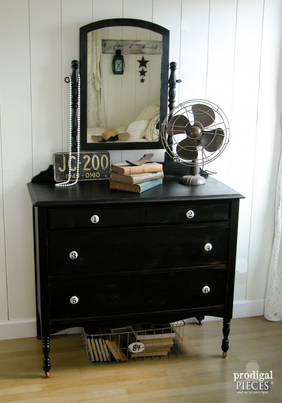 An outdated dresser just needs a little TLC and new look to get it back to the classic vintage style by Prodigal Pieces www.prodigalpieces.com