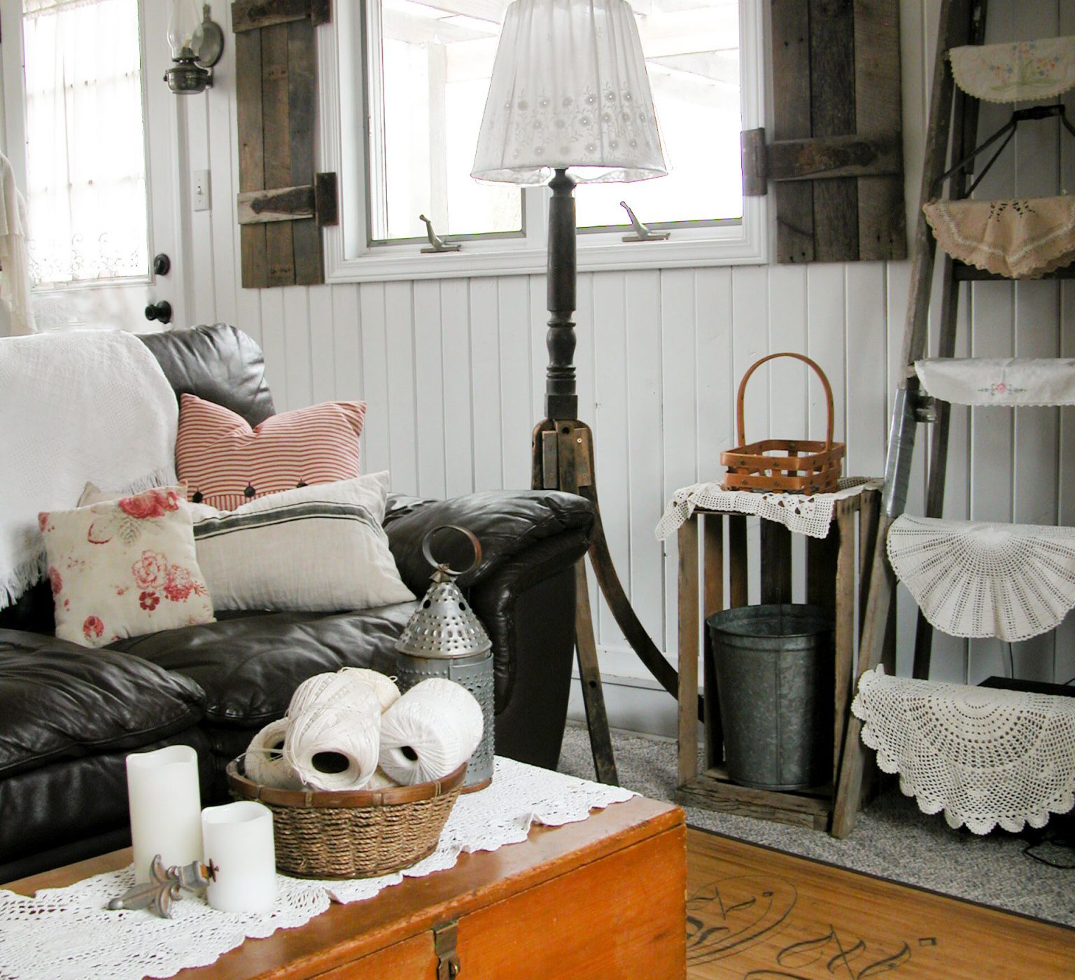 Antique Rockers Turned into Funky Floor Lamp | Prodigal PIeces | www.prodigalpieces.com