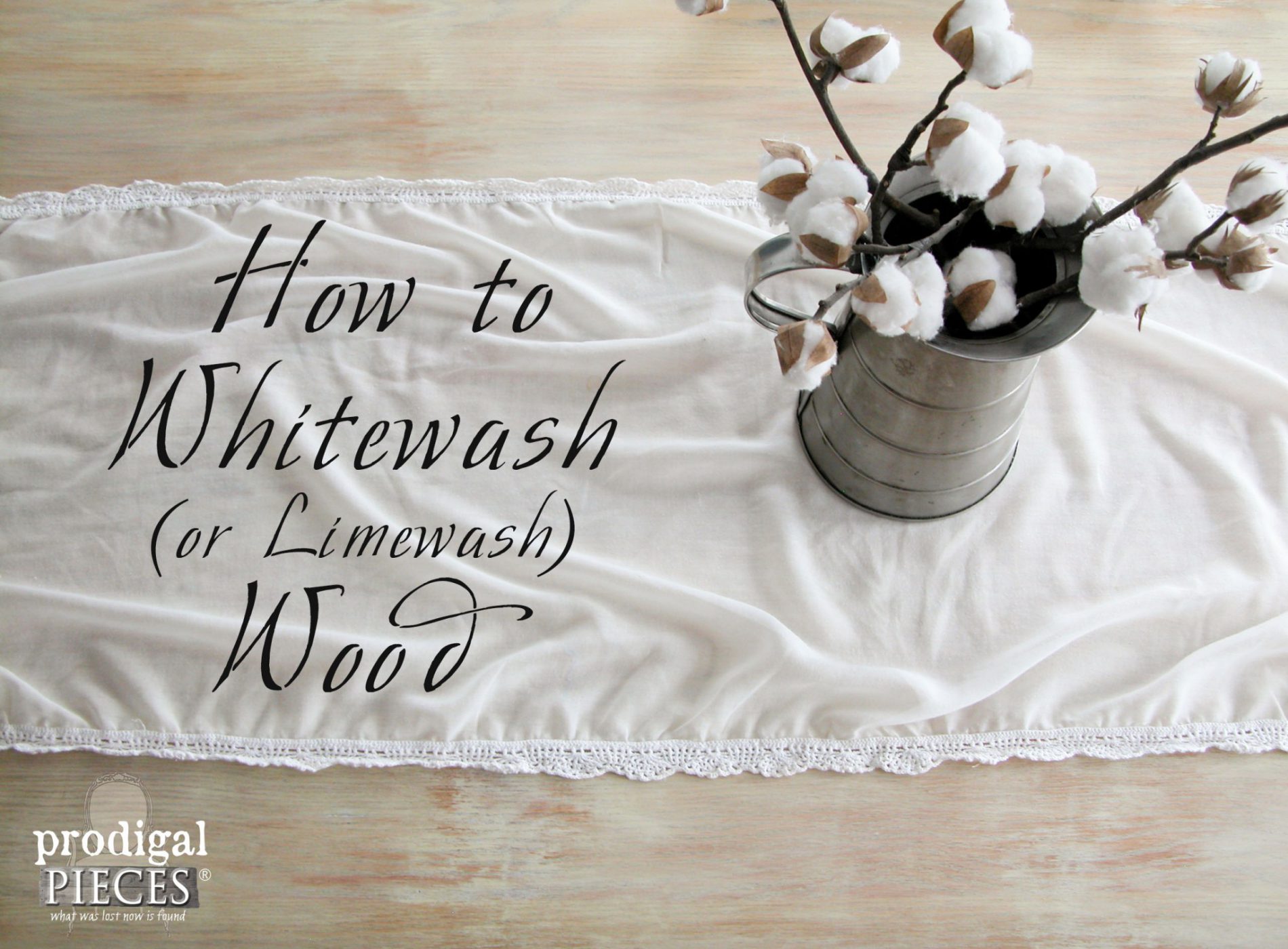 How to Whitewash (or Limewash) Wood by Prodigal Pieces | www.prodiglpieces.com