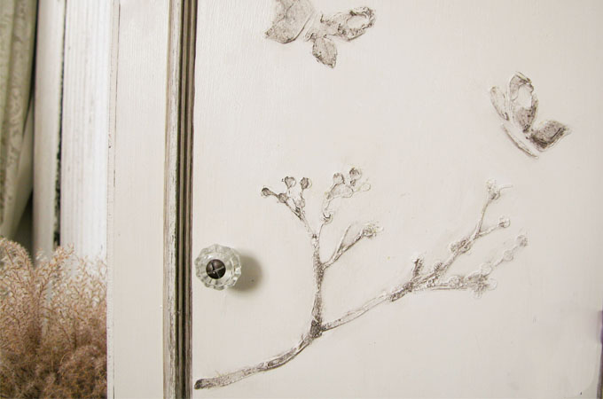 Butterfly Embossed Jewelry Armoire by Prodigal Pieces | www.prodigalpieces.com