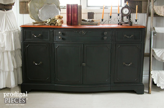 Featured Black Vintage Buffet | Prodigal Pieces | www.prodigalpieces.com