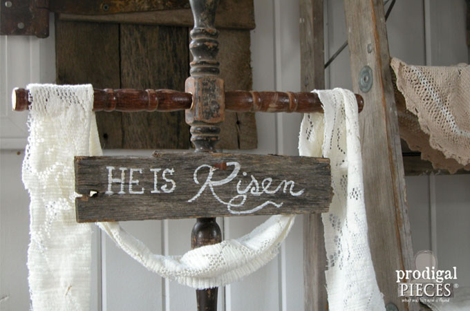 Close-up of Easter Cross by Prodigal Pieces | www.prodigalpieces.com