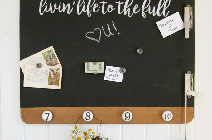 Featured Magnetic Message Board by Prodigal Pieces | www.prodigalpieces.com