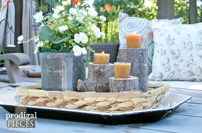 Featured DIY Log Candlesticks by Prodigal Pieces | www.prodigalpieces.com