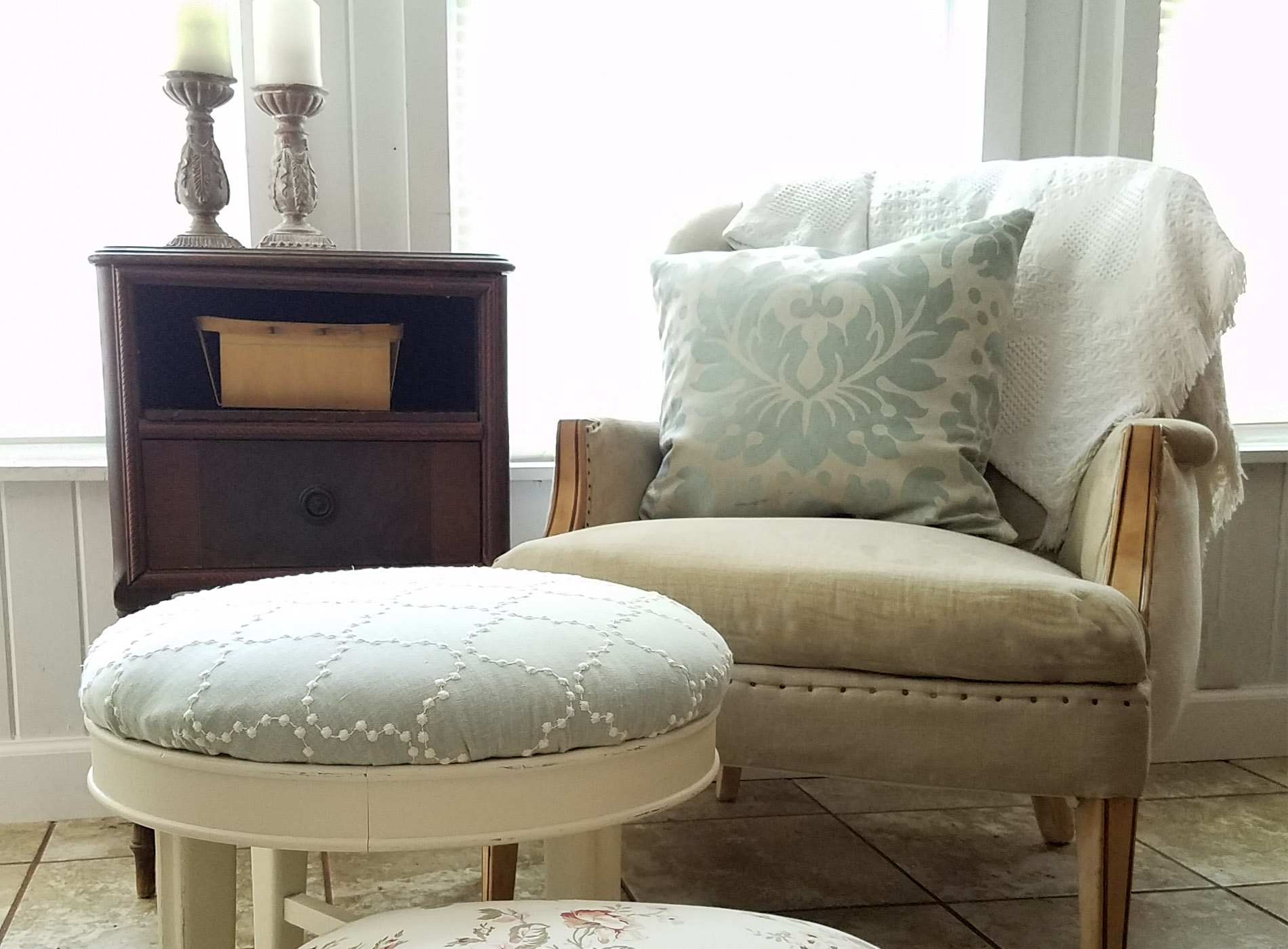 Featured Upholstered Footstools by Prodigal Pieces | prodigalpieces.com