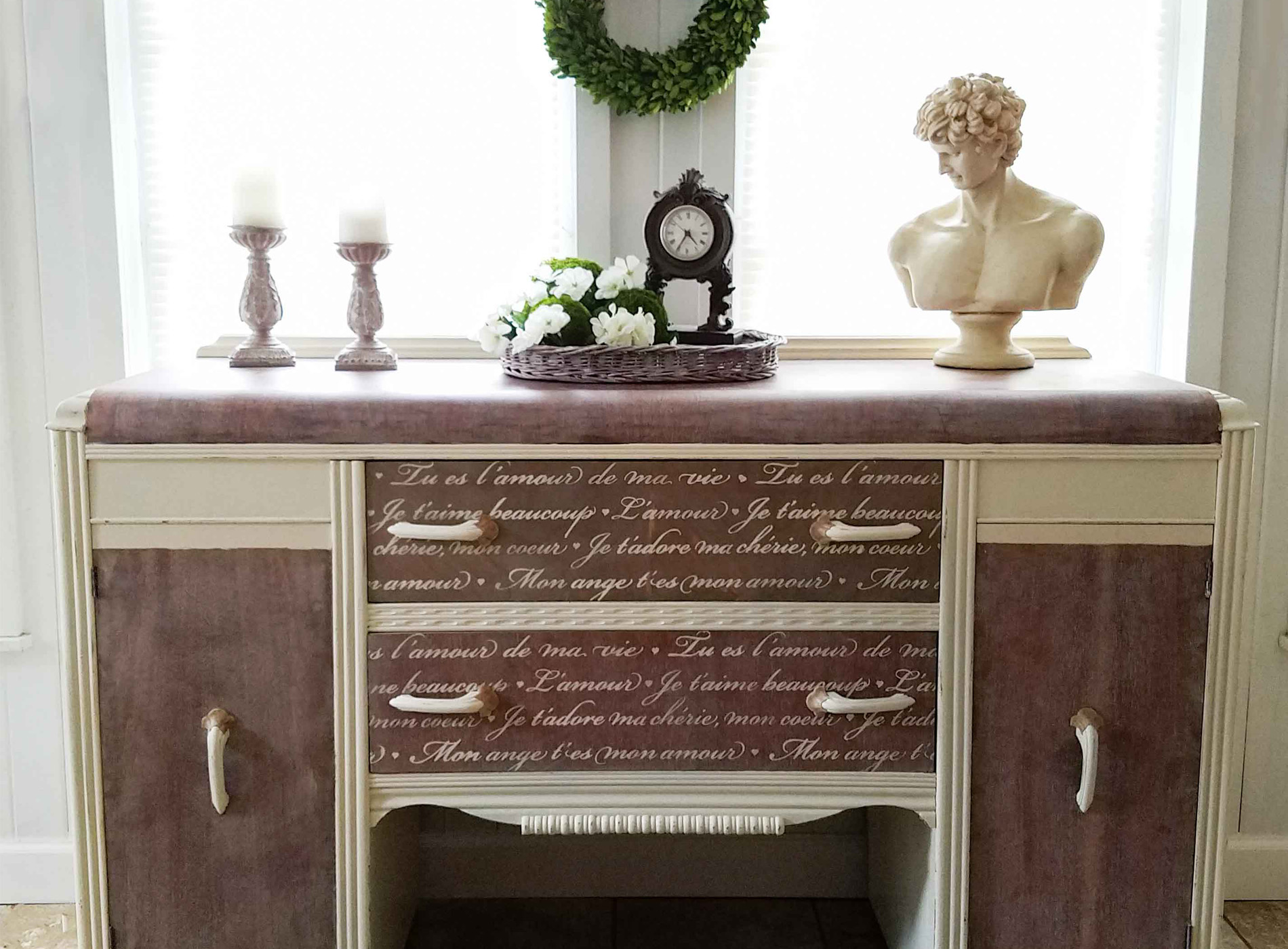 Featured French Waterfall Buffet Makeover by Prodigal Pieces | prodigalpieces.com