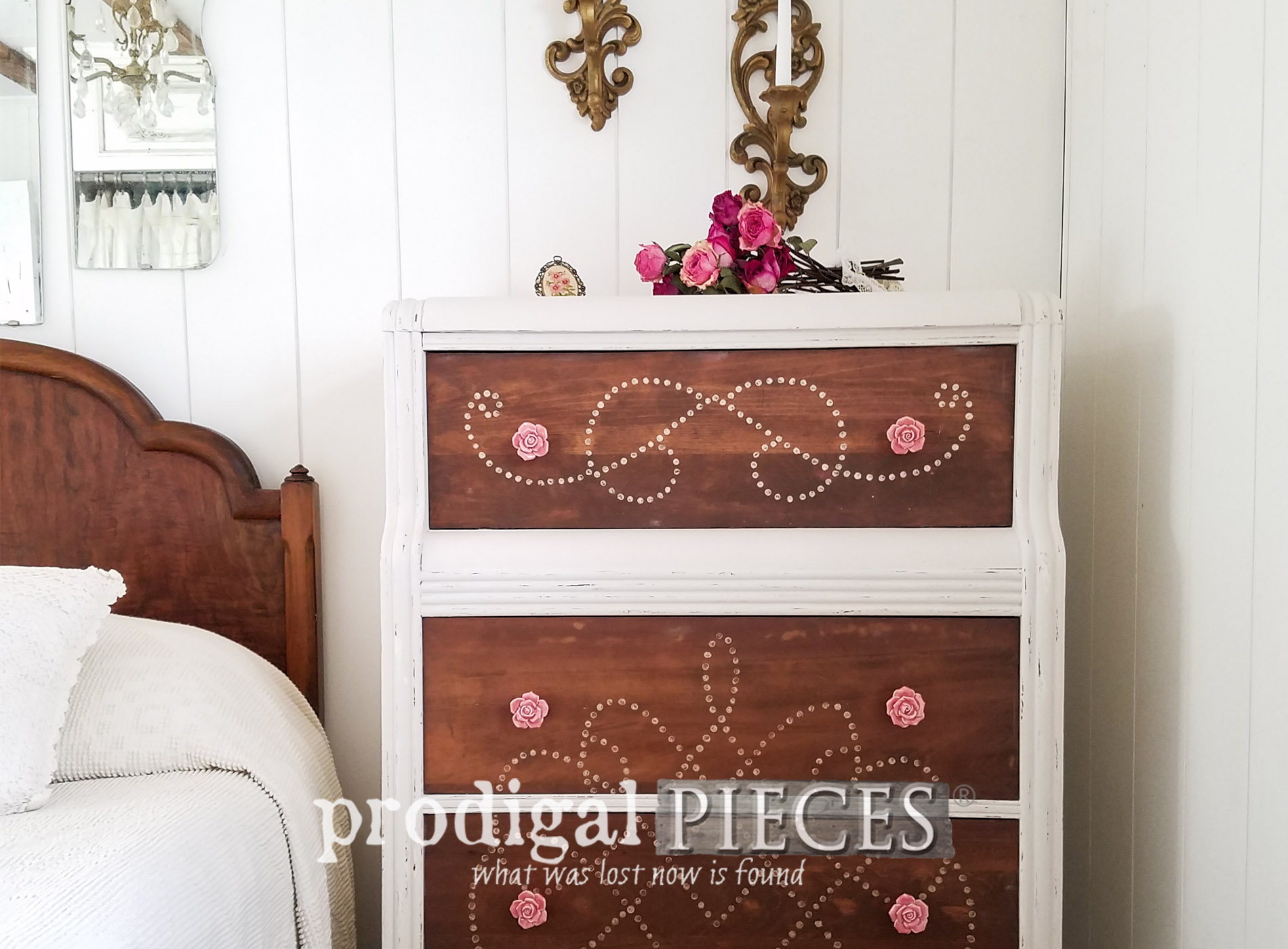Featured Art Deco Chest Refinished by Teen | prodigalpieces.com