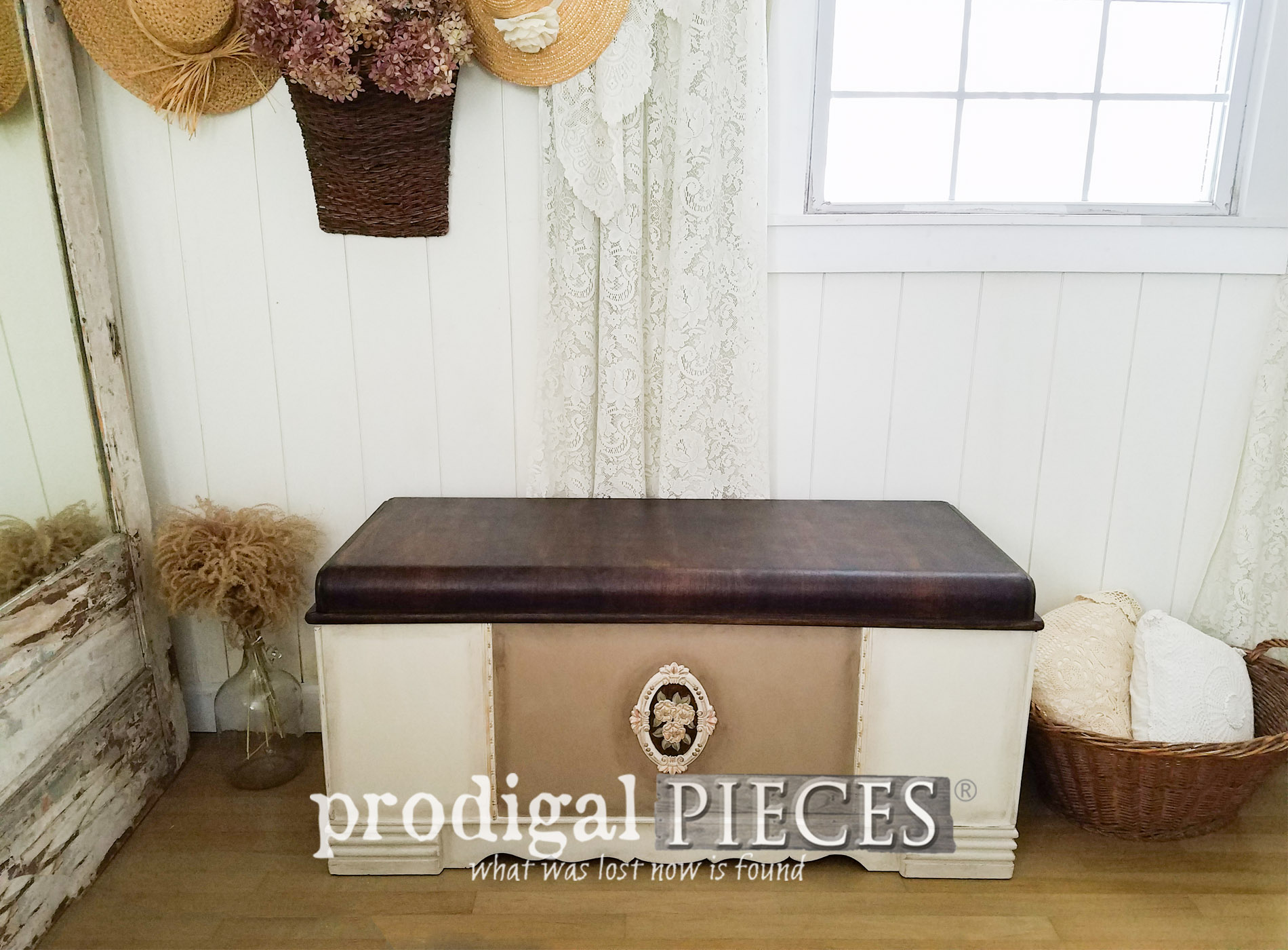 Featured Vintage Waterfall Hope Chest by Larissa of Prodigal Pieces | prodigalpieces.com
