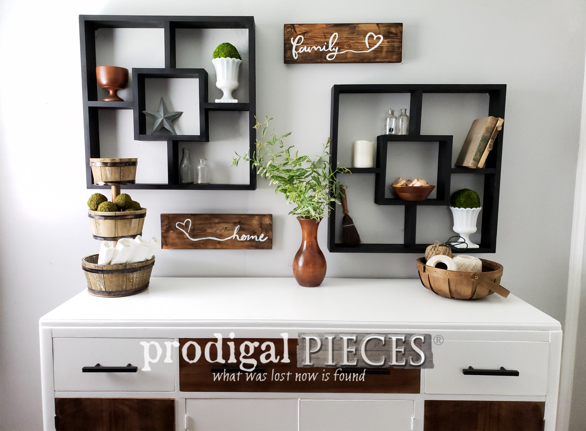 Featured Vintage Art Deco Buffet Gets Modern Farmhouse Makeover by Larissa of Prodigal Pieces | prodigalpieces.com