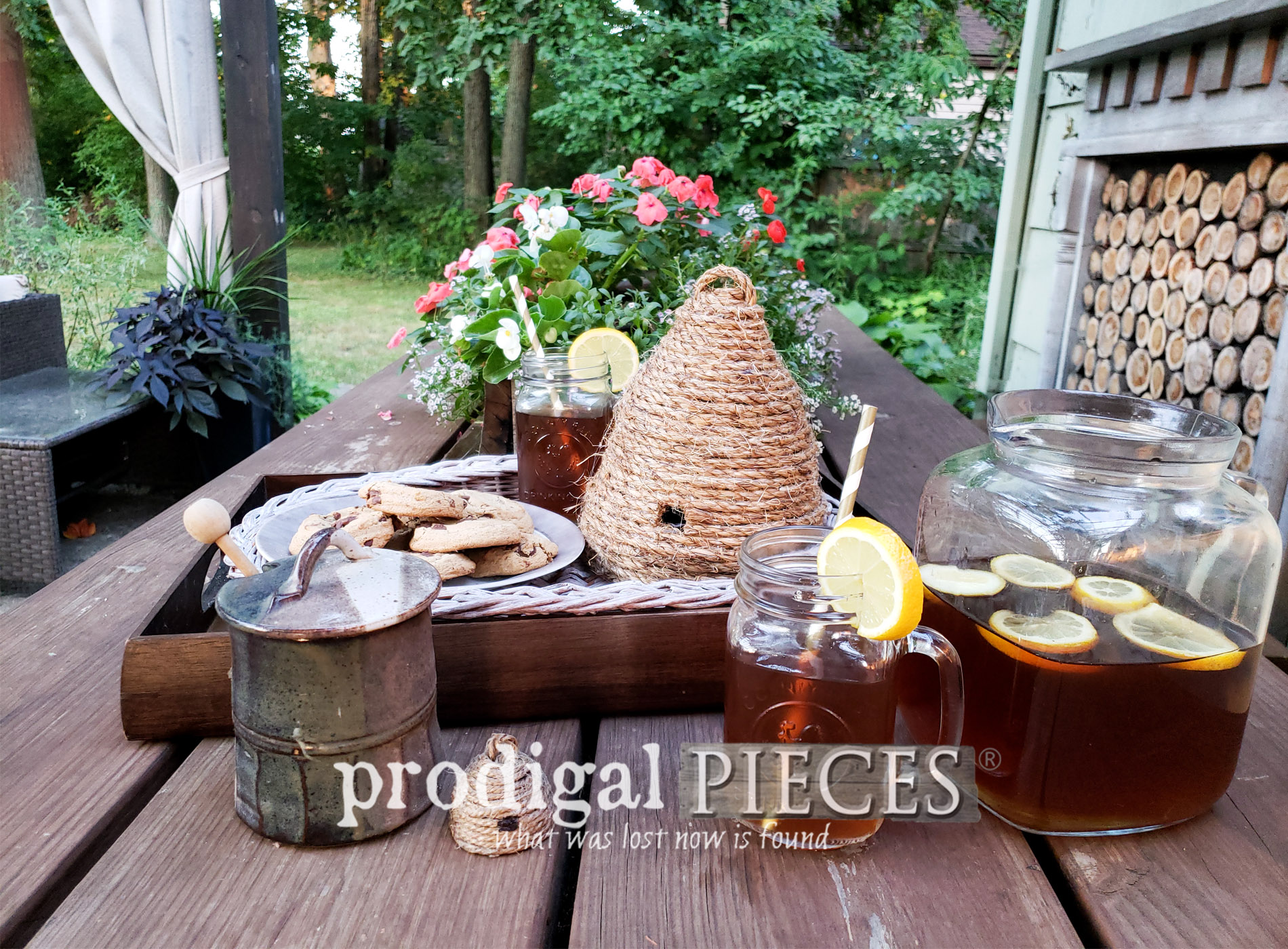 Featured DIY Bee Skep from Upcycled Materials | A triple tutorial by Larissa of Prodigal Pieces | prodigalpieces.com