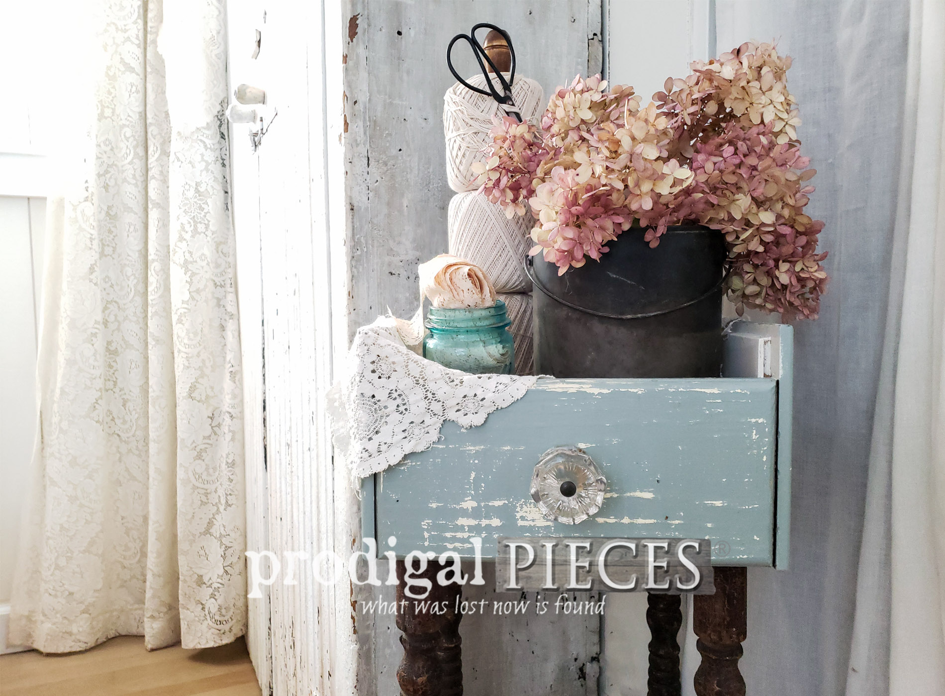 Featured Upcycled Plant Stand Made from Repurposed Drawer Fronts by Larissa of Prodigal Pieces | prodigalpieces.com
