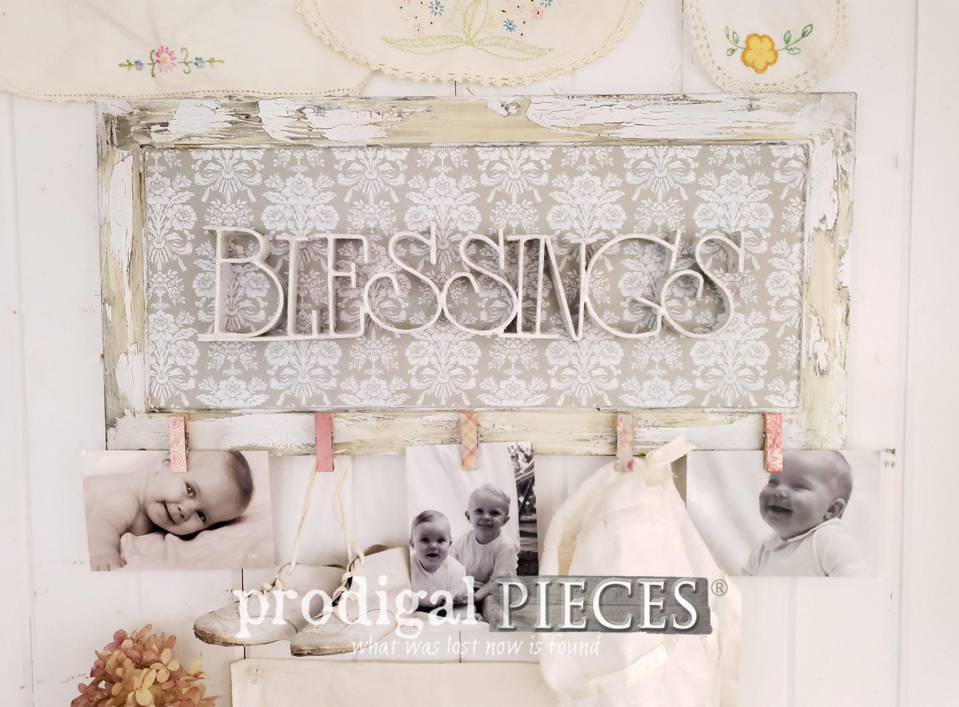 Featured DIY Upcycled Photo Holder from Thrift Store Finds by Prodigal Pieces | prodigalpieces.com