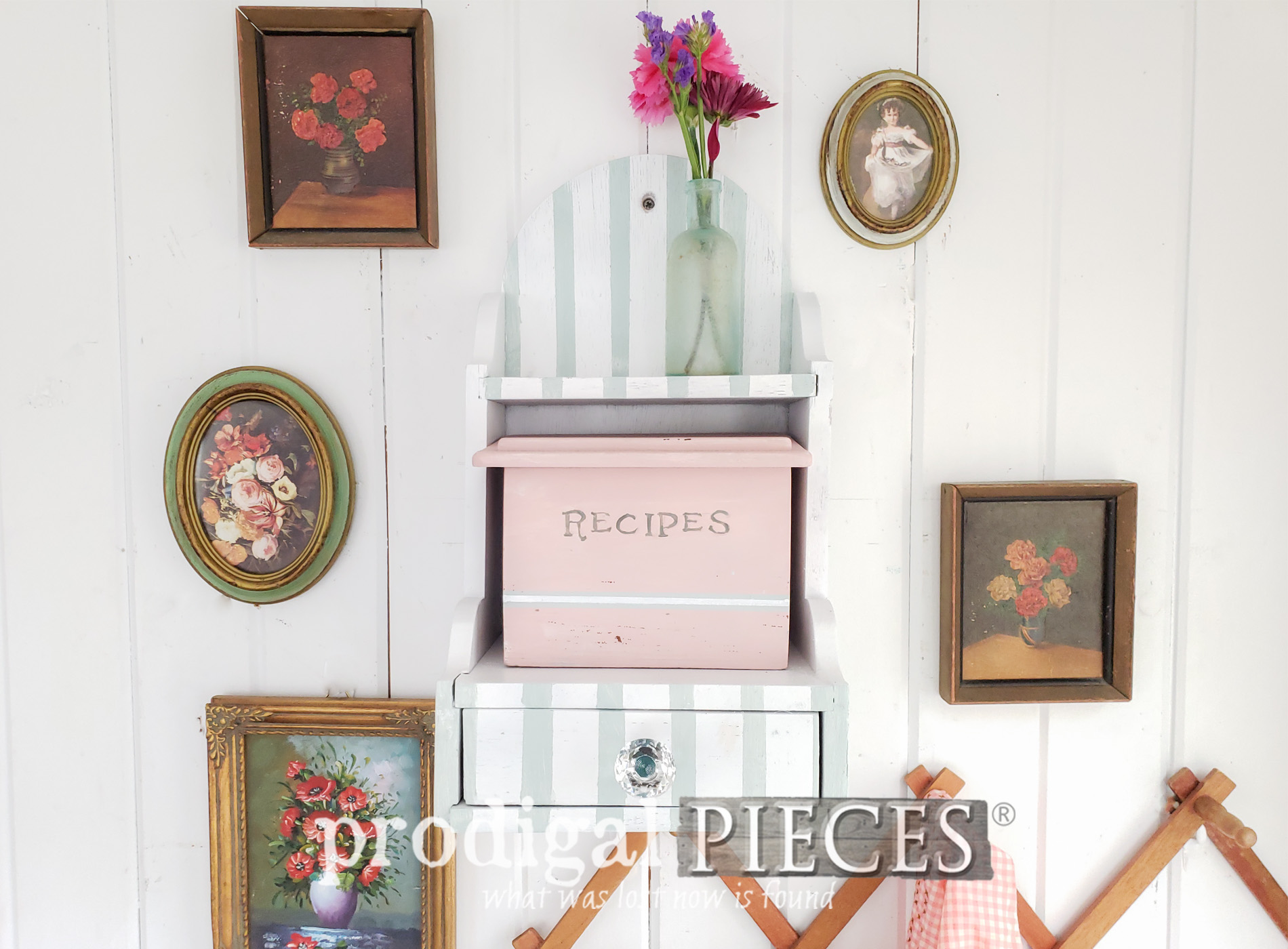 Featured Vintage Recipe Box Made New by Larissa of Prodigal Pieces | Video tutorial at prodigalpieces.com #prodigalpieces #diy #handmade #home #vintage #homedecor