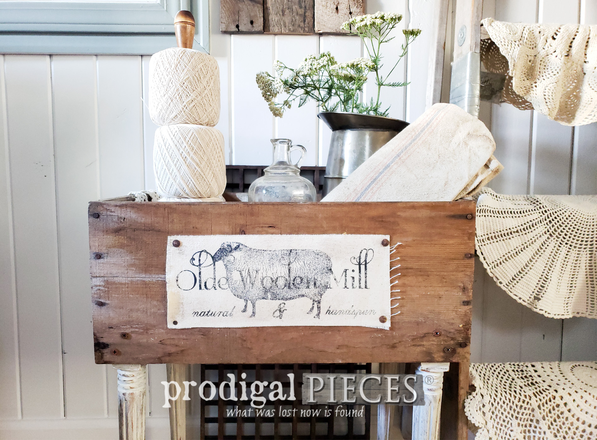Featured Upcycled Crates for DIY Farmhouse Decor by Larissa of Prodigal Pieces | prodigalpieces.com #prodigalpieces #diy #farmhouse #home #homedecor #diy