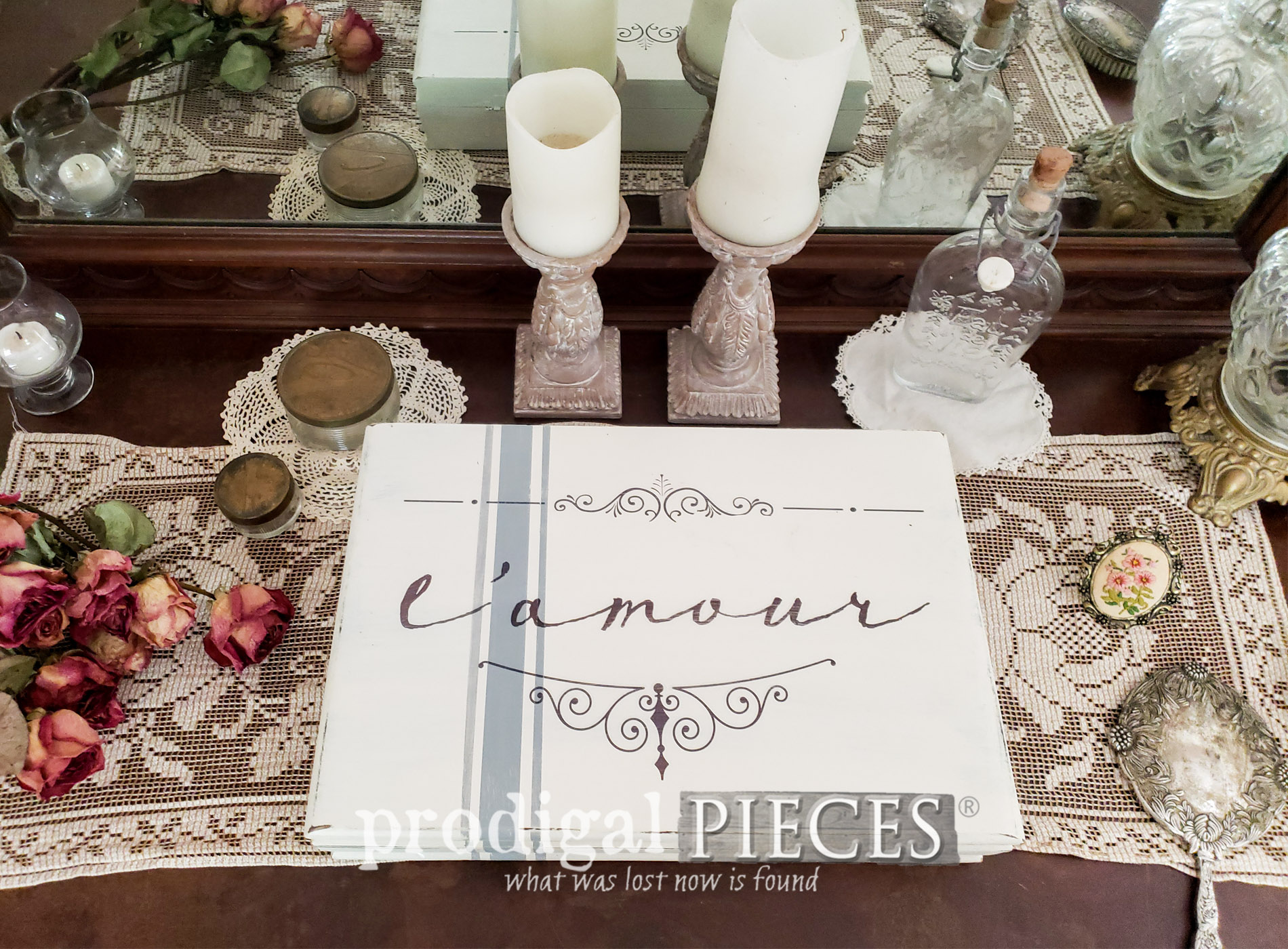 Featured Upcycled Silverware Box into Jewelry Box | Video Tutorial by Larissa of Prodigal Pieces | prodigalpieces.com #prodigalpieces #diy #home #homedecor #farmhouse #jewelry