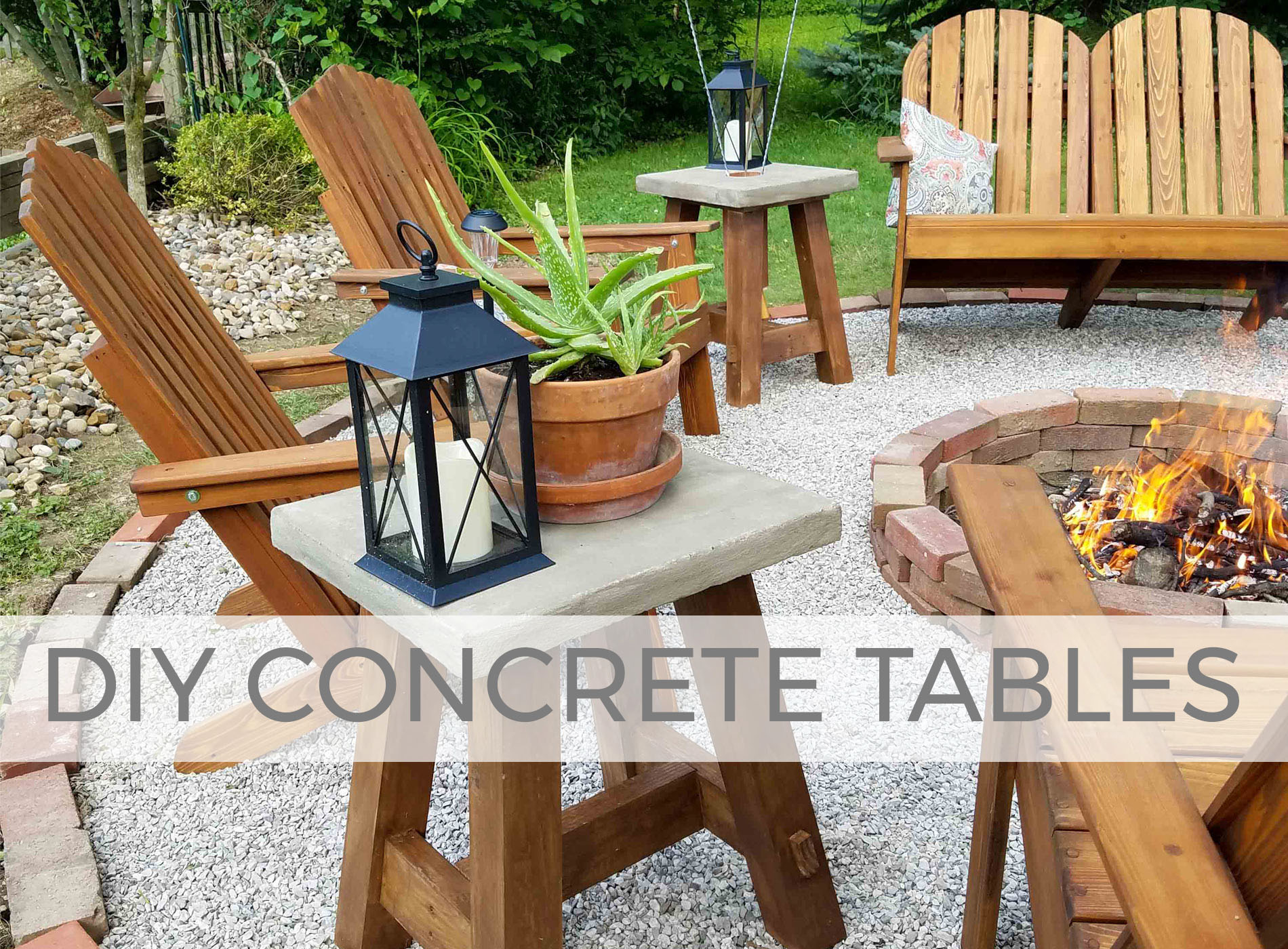 Build these DIY Concrete tables for indoor or outdoor decor by Larissa of Prodigal Pieces | prodigalpieces.com #prodigalpieces