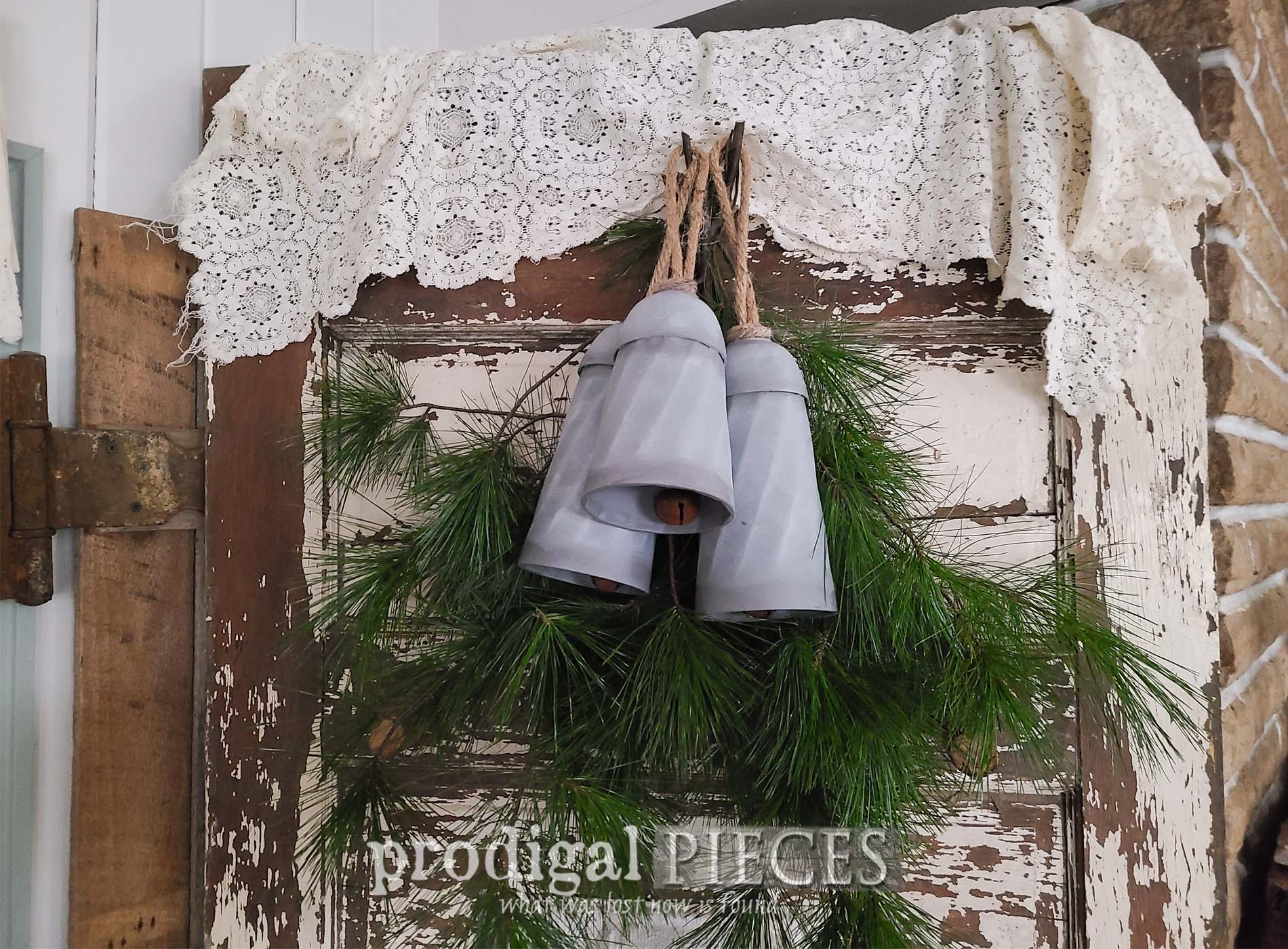 Featured DIY Zinc Bells for Farmhouse Decor by Larissa of Prodigal Pieces | prodigalpieces.com #prodigalpieces #farmhouse #crafts #diy