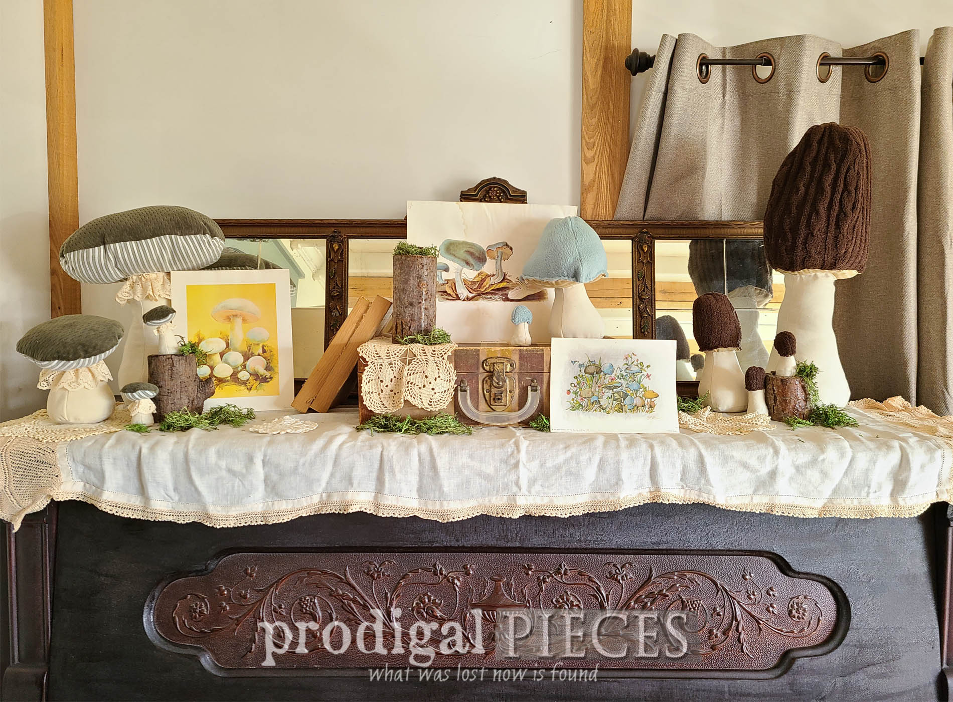 Featured DIY Fabric Mushrooms from Refashioned Clothes & Fabrics by Larissa of Prodigal Pieces | prodigalpieces.com #prodigalpieces #diy #spring #upcycled #crafts