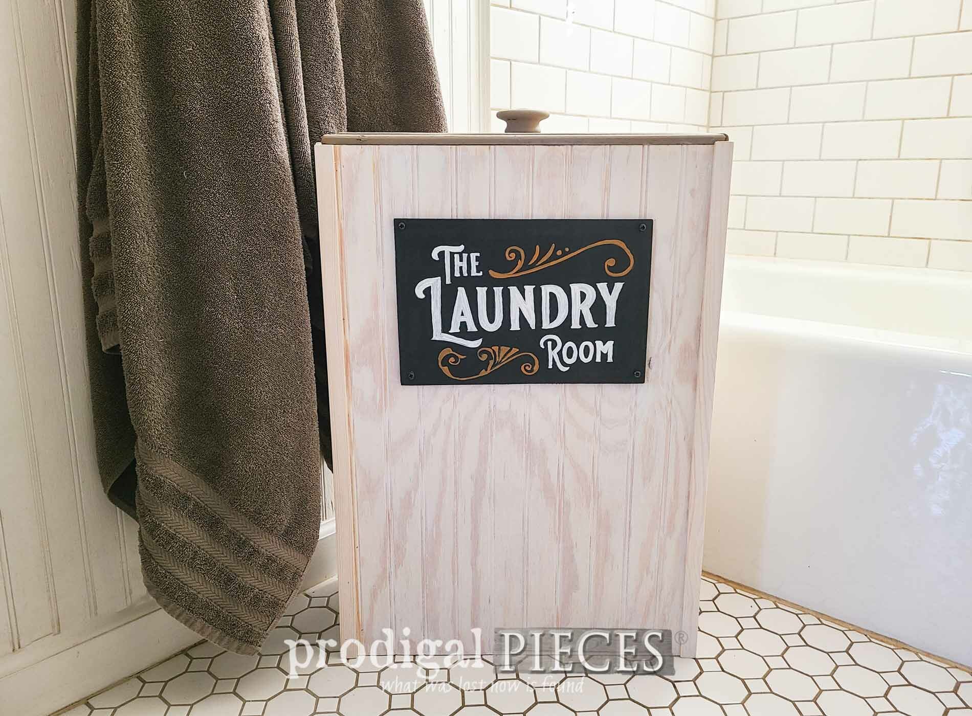 Featured Farmhouse Laundry Hamper Makeover by Larissa of Prodigal Pieces | prodigalpieces.com #prodigalpieces
