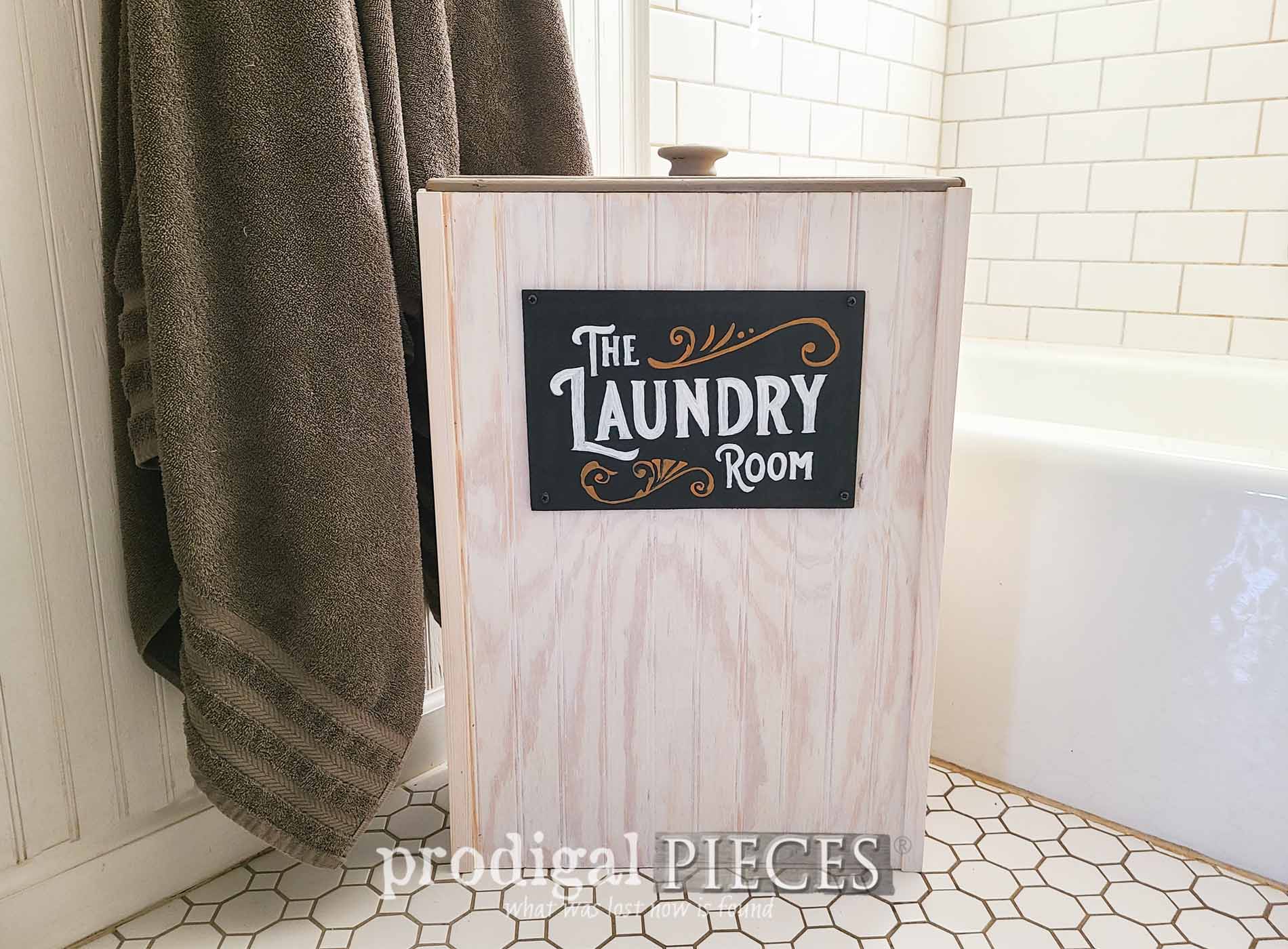 Featured Farmhouse Laundry Hamper Makeover by Larissa of Prodigal Pieces | prodigalpieces.com #prodigalpieces