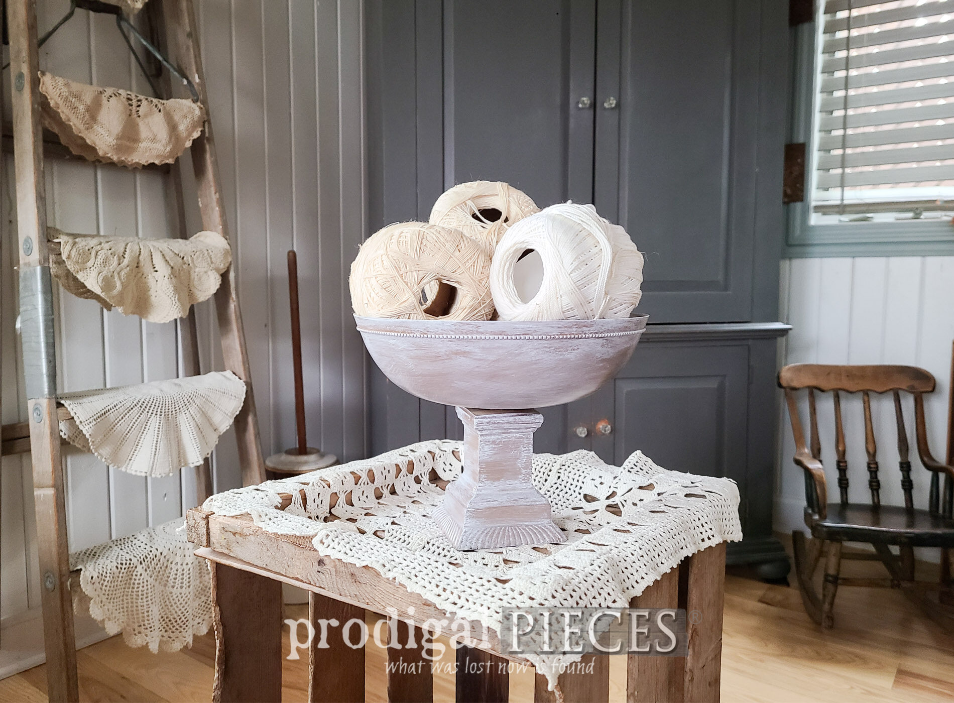 Featured Thrifty Update to a Farmhouse Style Compote Bowl by Larissa of Prodigal Pieces | prodigalpieces.com #prodigalpieces