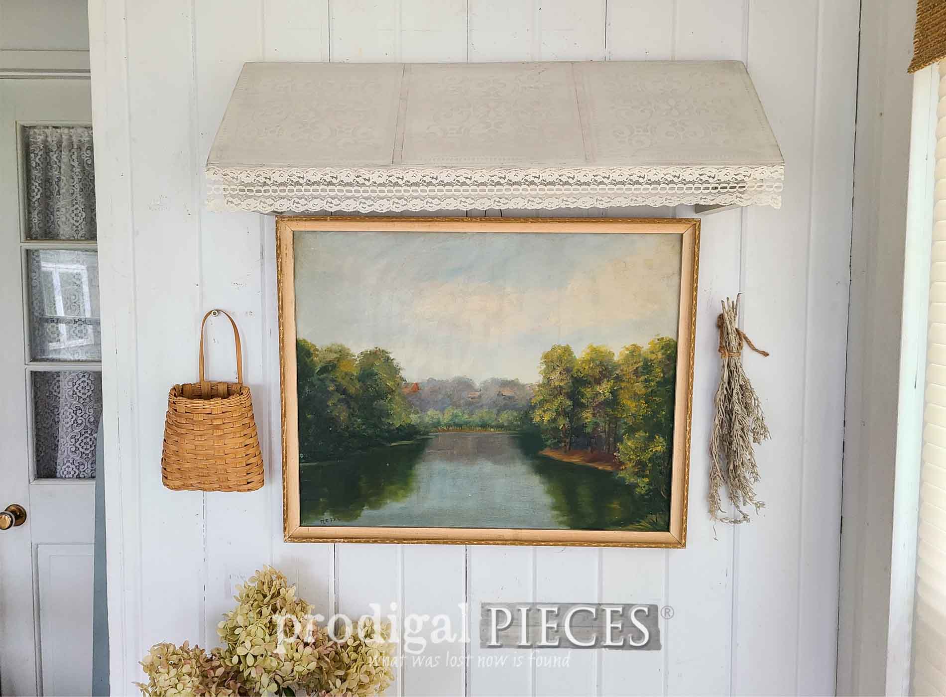 A dollar store DIY tin tile awning tutorial by Larissa of Prodigal Pieces | prodigalpieces.com #prodigalpieces #diy #dollarstore
