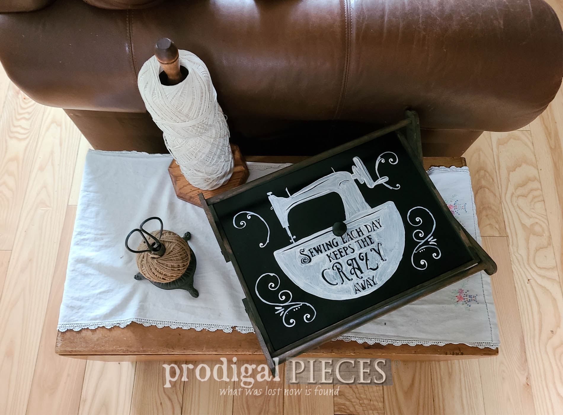Featured Vintage Sewing Box Makeover by Larissa of Prodigal Pieces | prodigalpieces.com #prodigalpieces