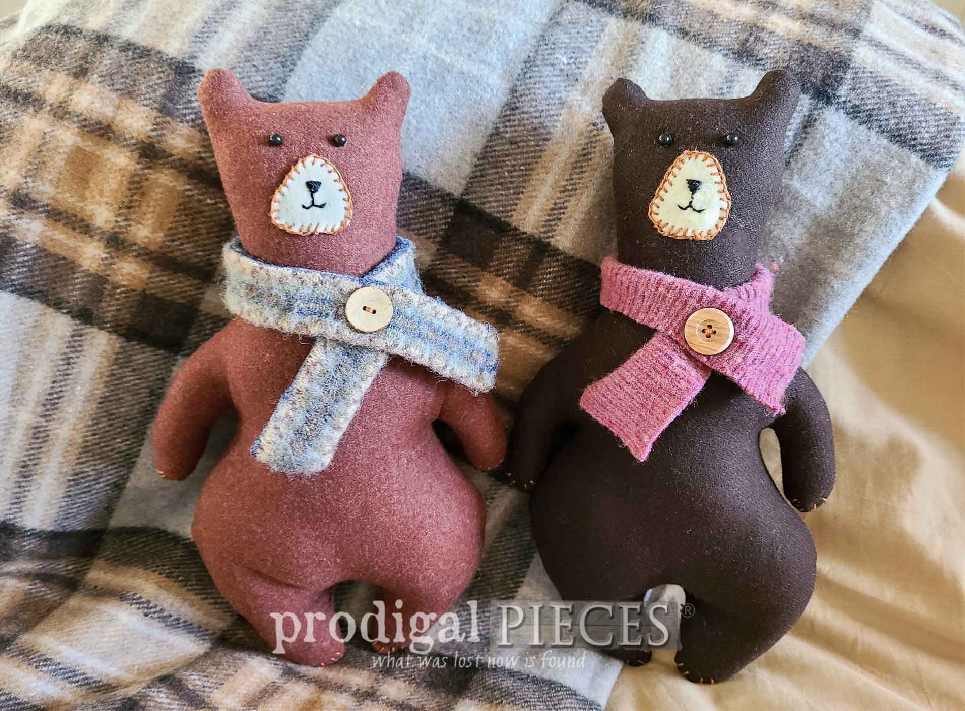Featured Embroidered Wool Bear by Larissa of Prodigal Pieces | prodigalpieces.com #prodigalpieces